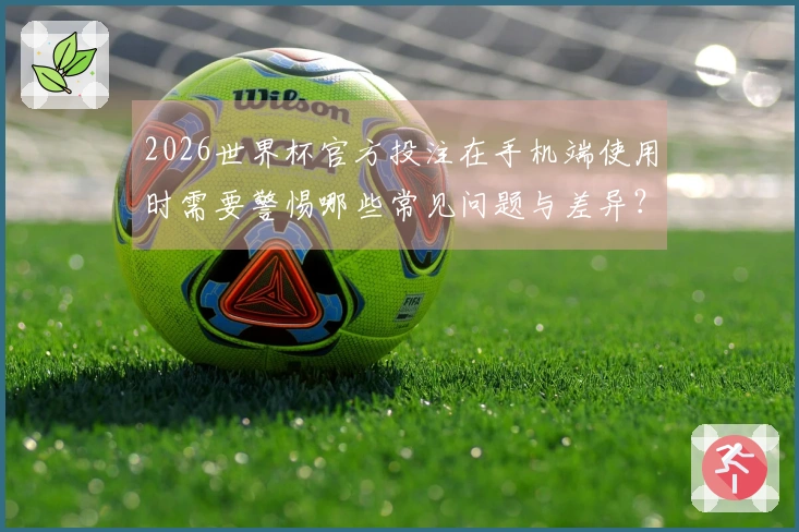 2026世界杯官方投注在手机端使用时需要警惕哪些常见问题与差异？