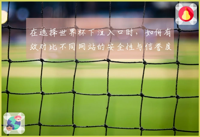 在选择世界杯下注入口时，如何有效对比不同网站的安全性与信誉度？